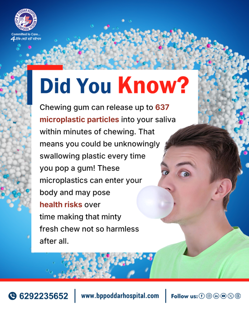 chewing gum releases microplastic
